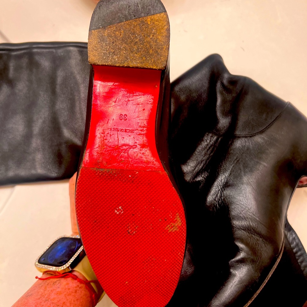 Christian Louboutin over the knee riding boots